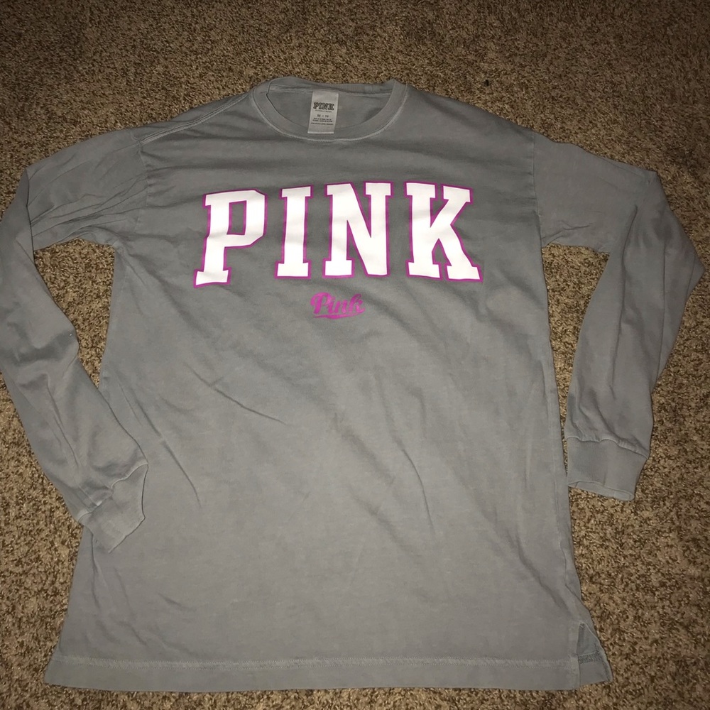 Never worn Pink VS long sleeve shirt